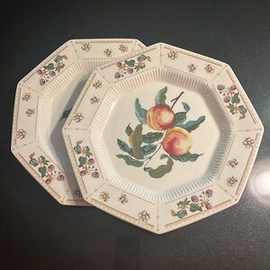 (2) NIKKO Classic Collection ORCHARD Fruit - DINNER PLATE 10 3/4"